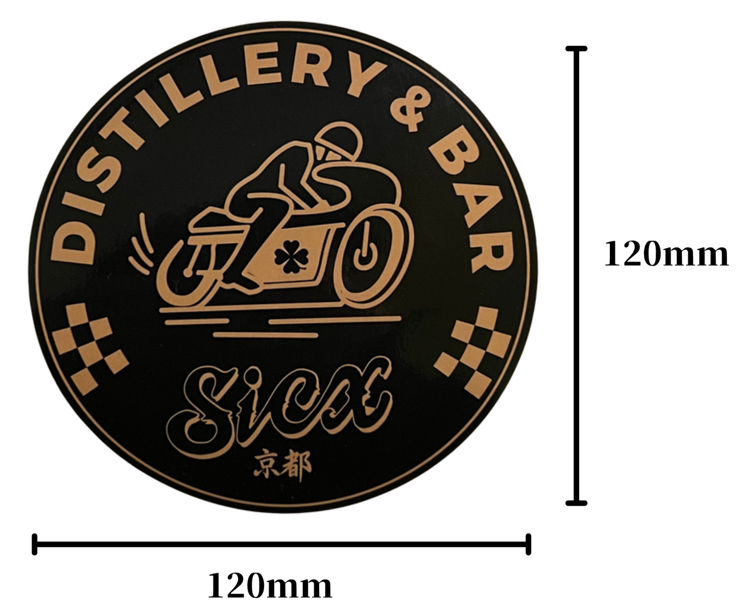 "Distillery&Bar"ステッカー